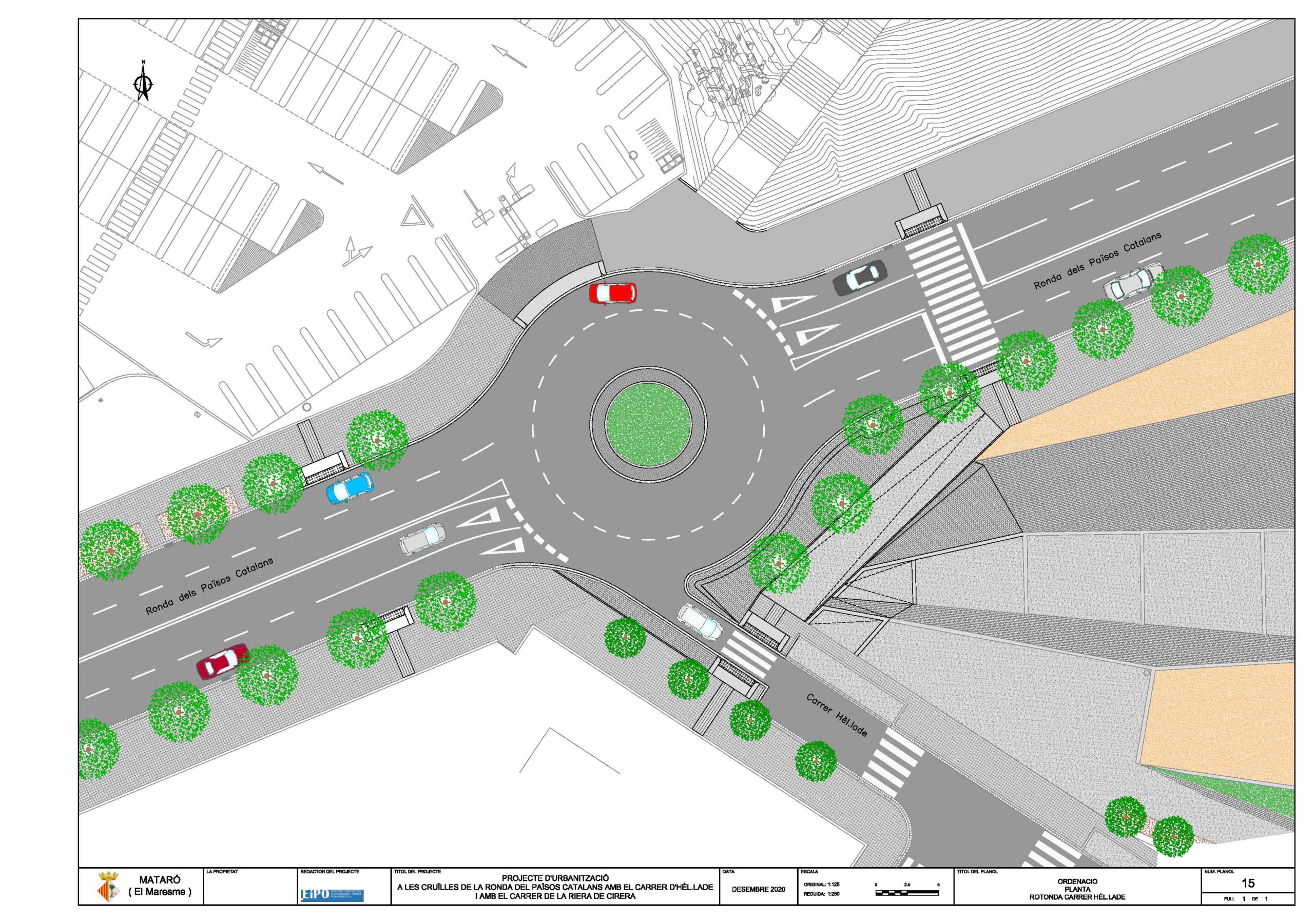 Proyecto de urbanización Ronda Països Catalans- Hèl·lade – Riera de Cirera