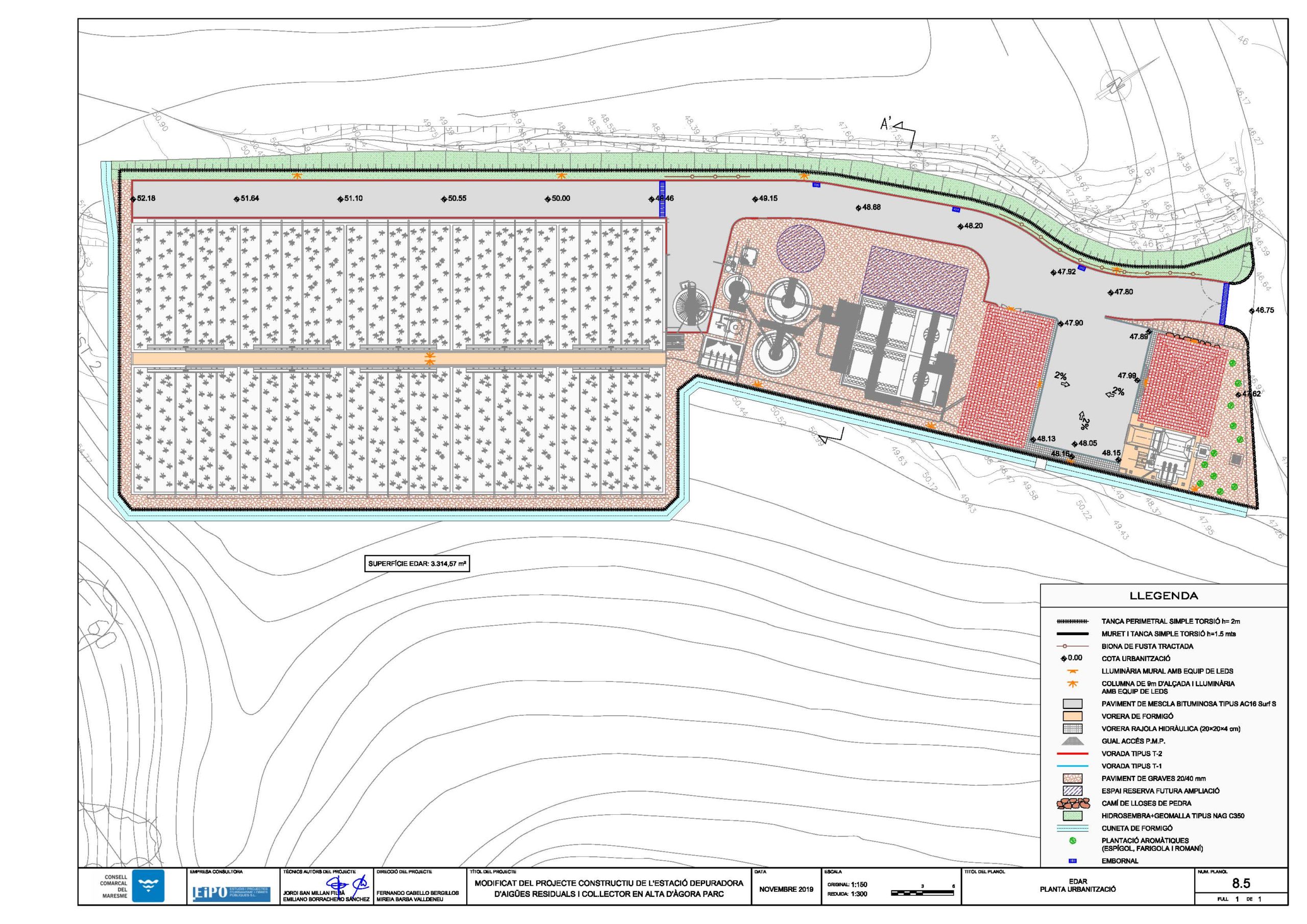 Proyecto modificado del proyecto constructivo de la estación depuradora de aguas residuales