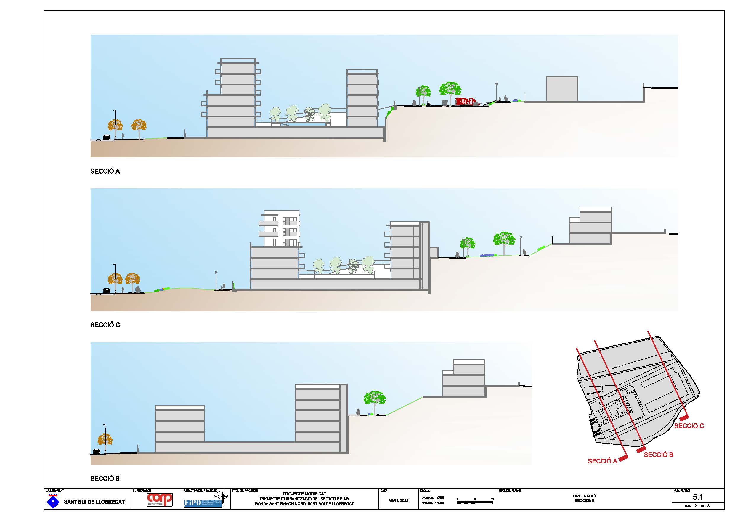 Projecte modificat del projecte d’urbanització Ronda Sant Ramon Nord