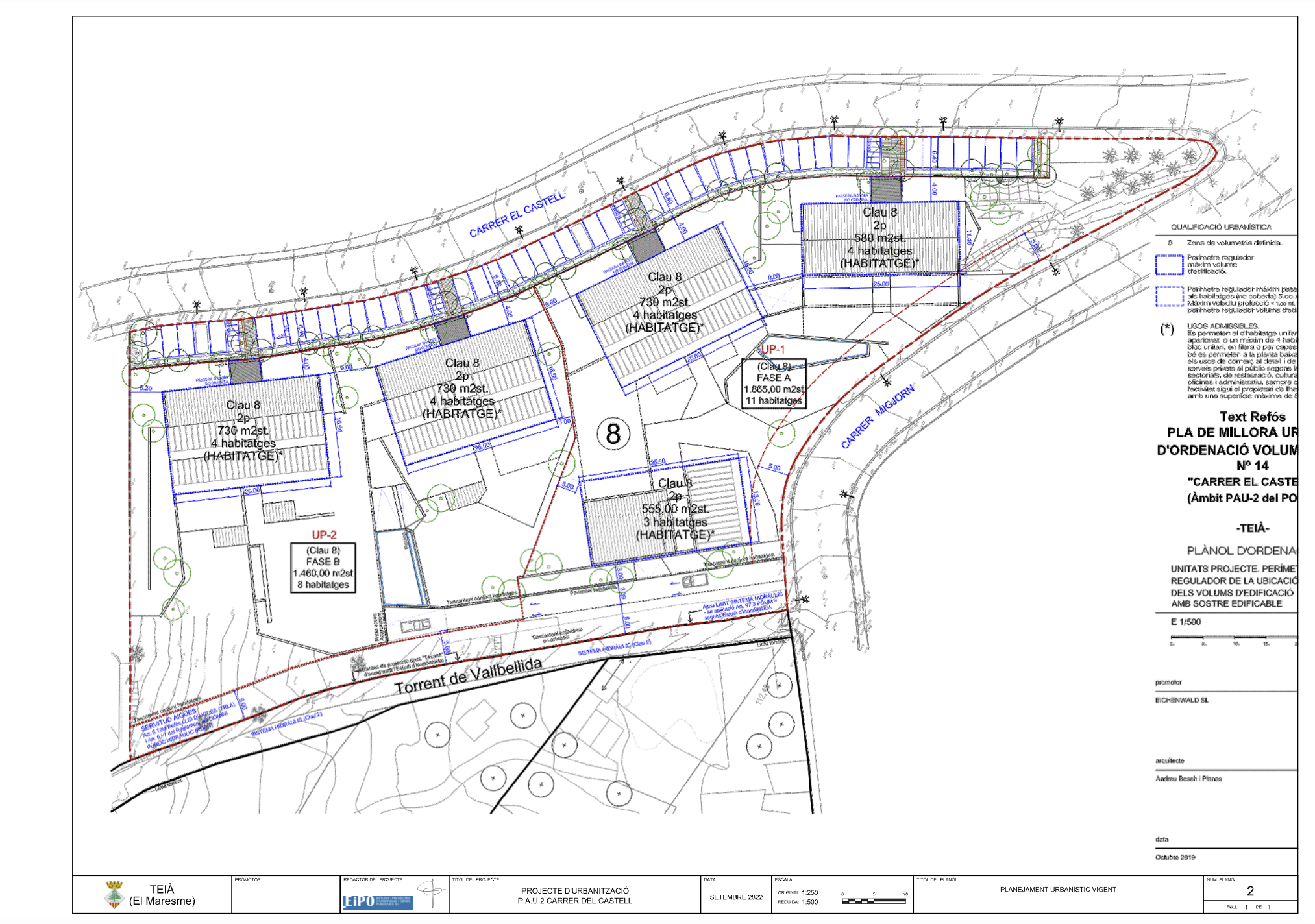 Proyecto de urbanización de PAU-2