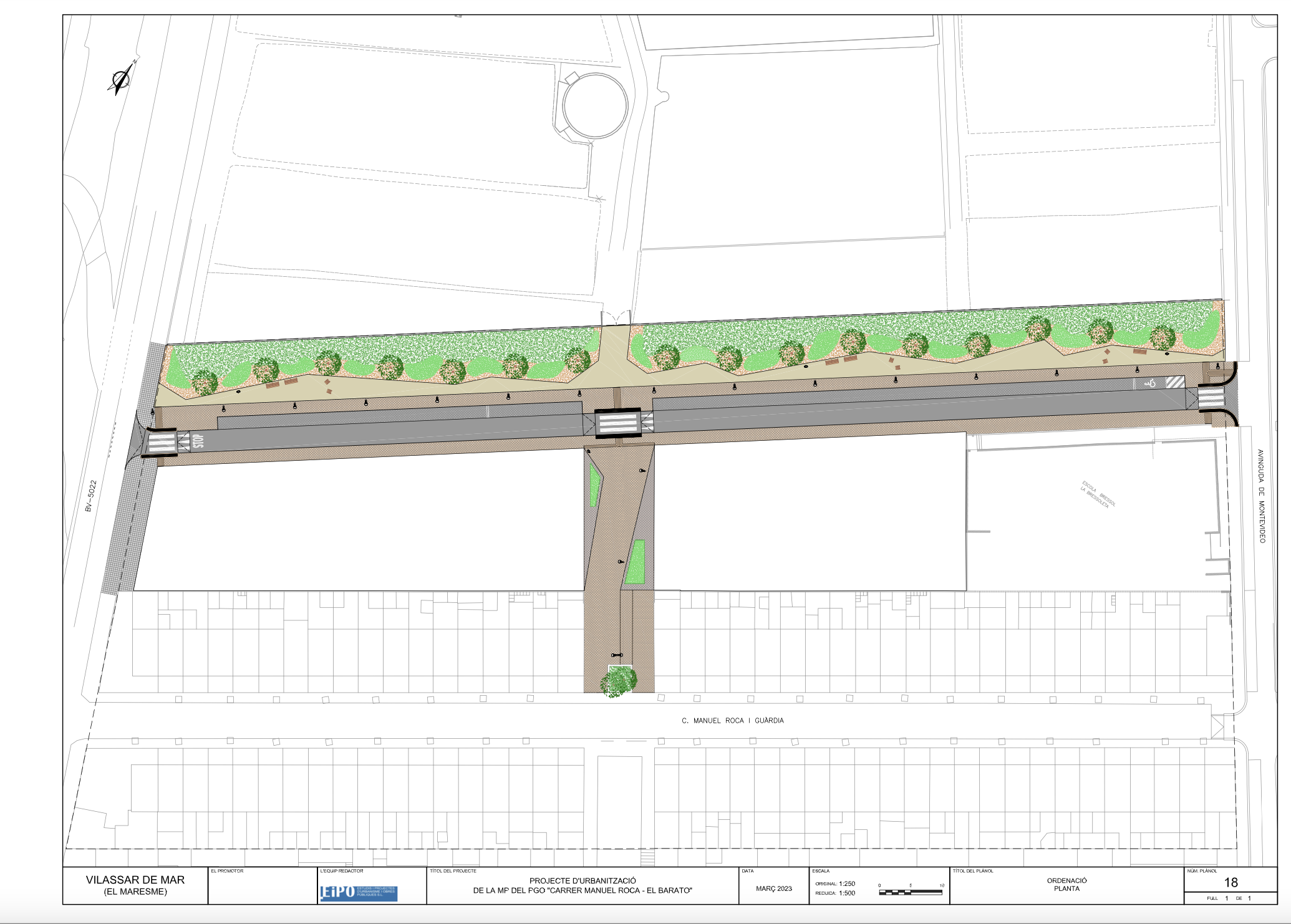 Proyecto de urbanización carrer Manuel Roca- El Barato
