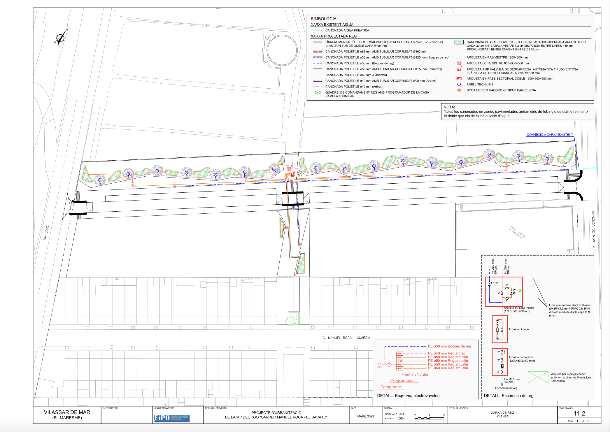 Proyecto de urbanización carrer Manuel Roca- El Barato