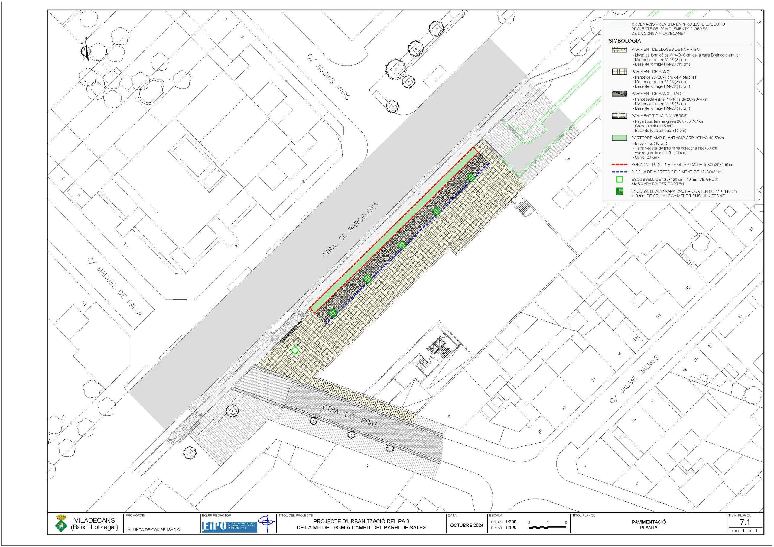 Proyecto de urbanización del PA-3