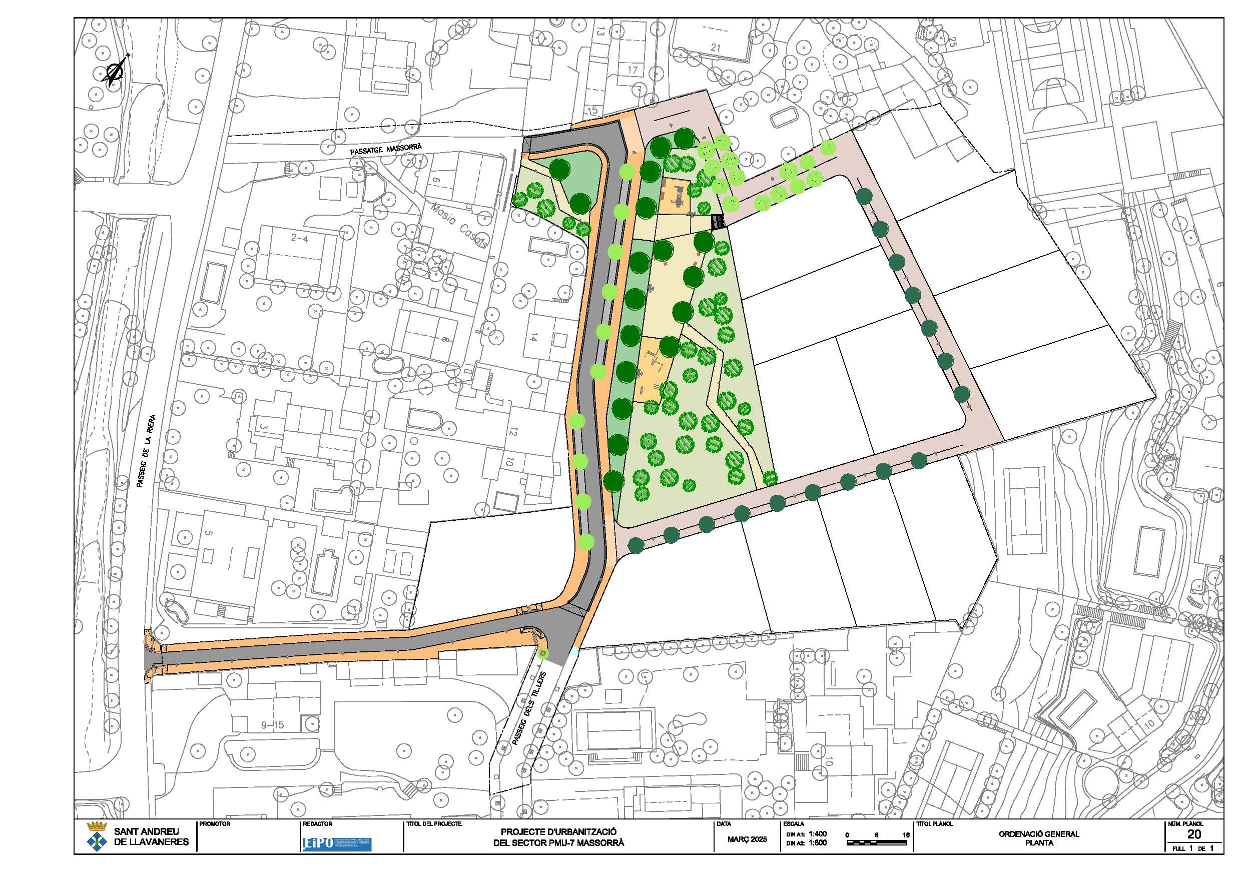 Proyecto de urbanización de Massorrà