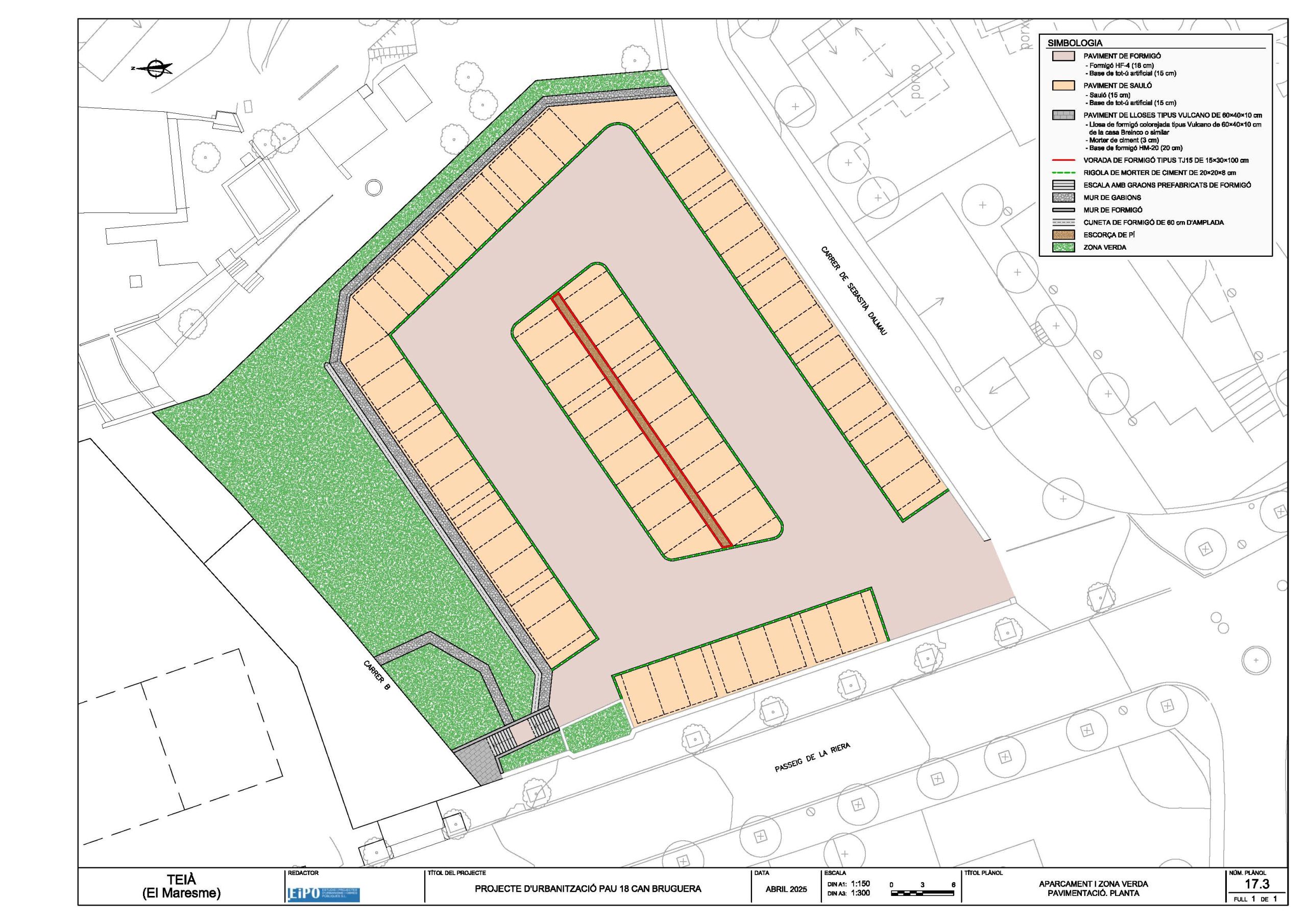 Proyecto de urbanización de Can Bruguera