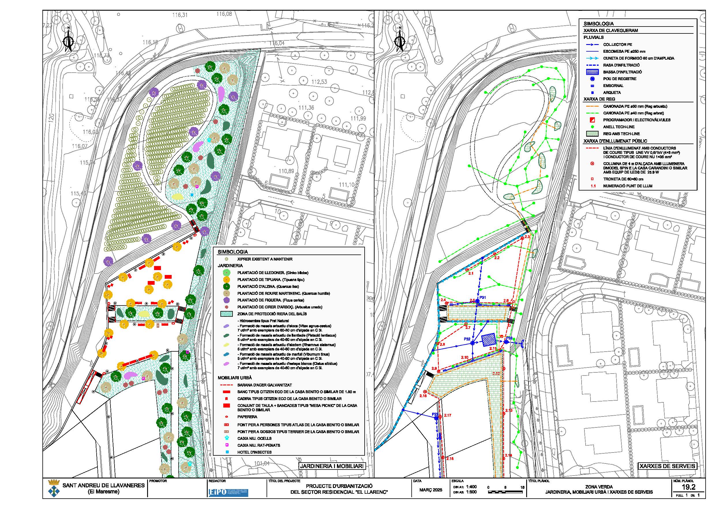 Proyecto de urbanización de «El Llarenc»