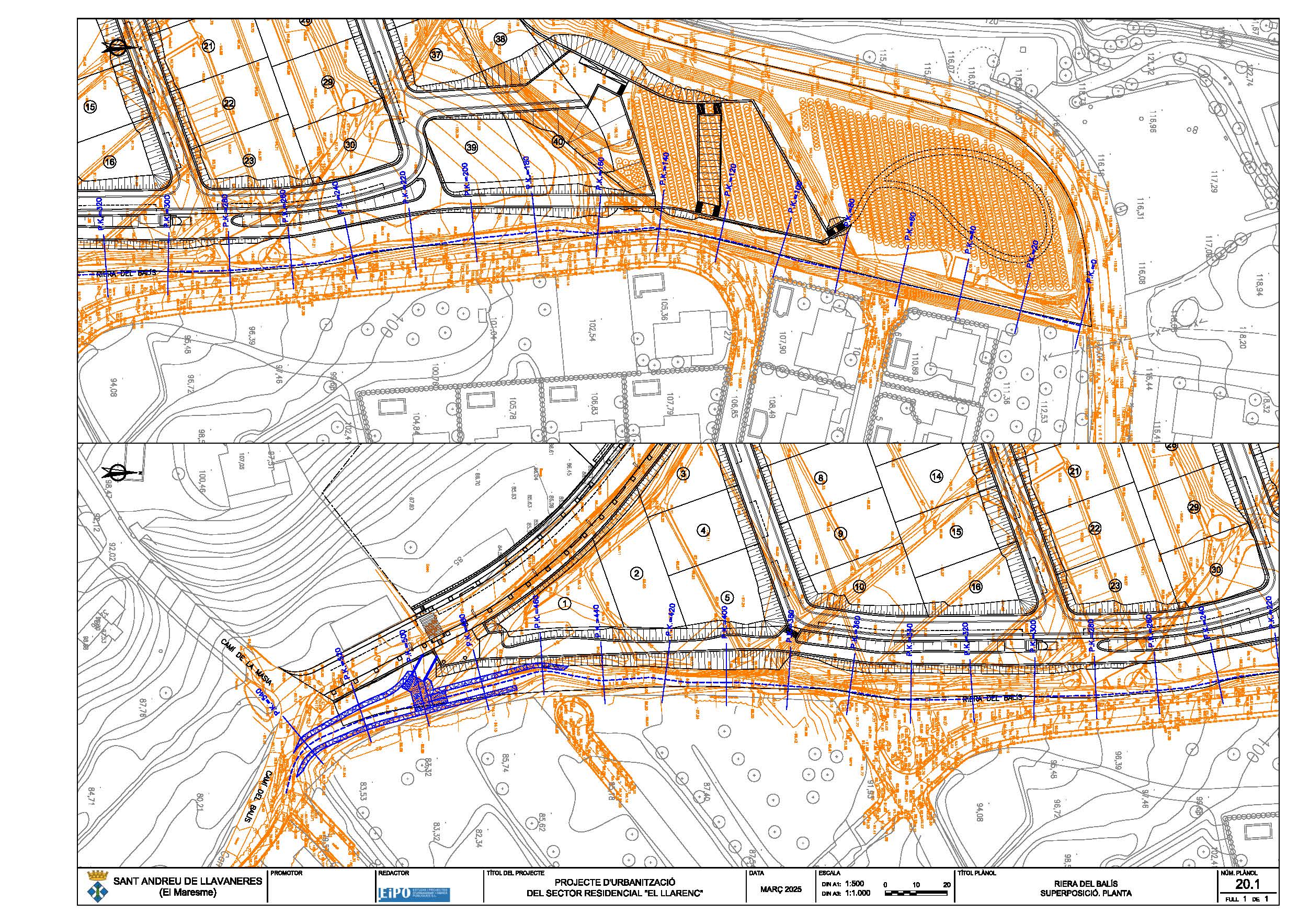 Proyecto de urbanización de «El Llarenc»