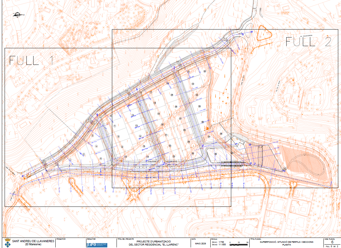 Proyecto de urbanización del sector residencial «El Llarenc»