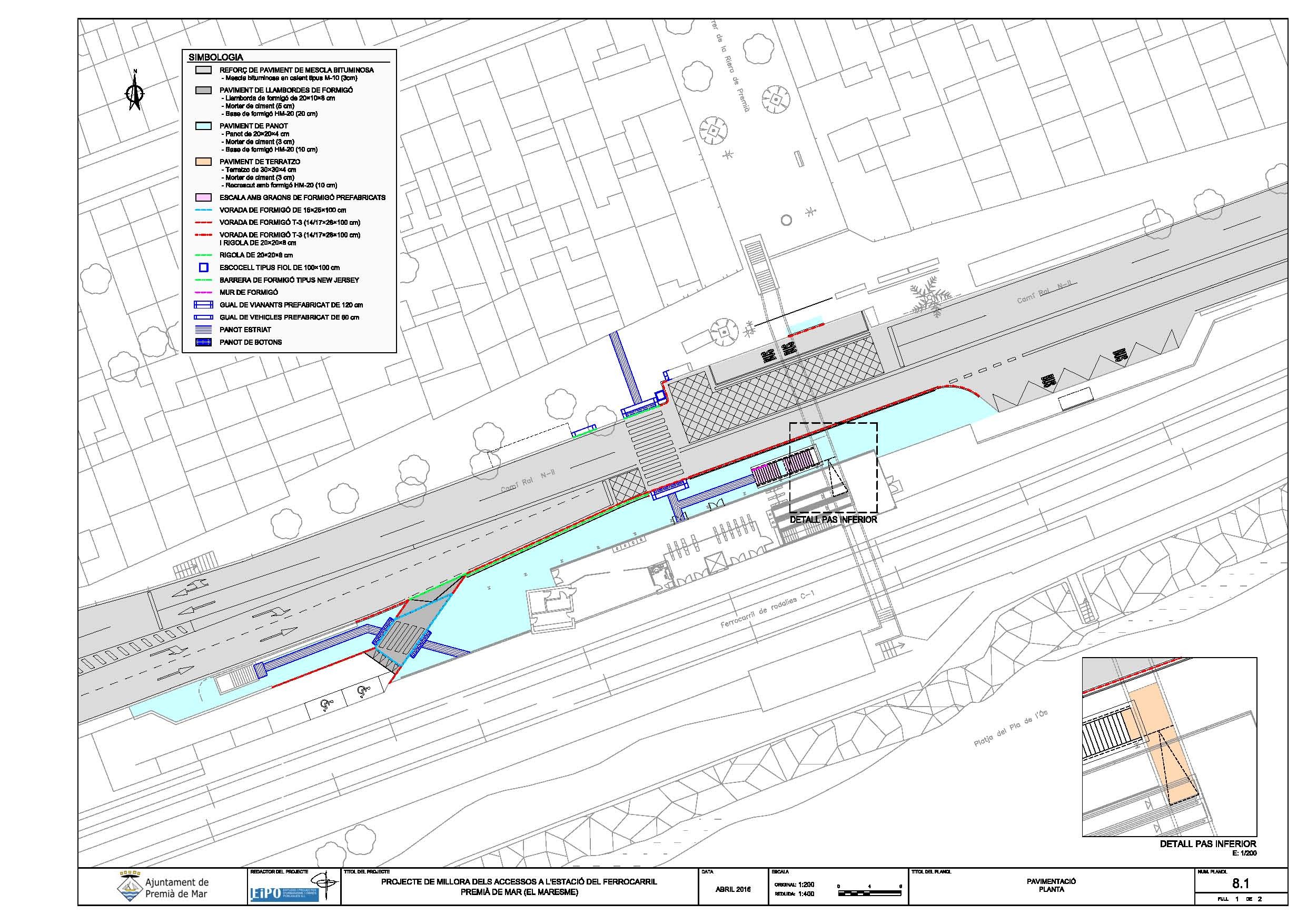 Proyecto de mejora de los accesos a la estación de ferrocarril